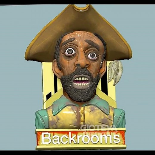 Backrooms Captain Clark #backrooms #movies #horror #terror #3dprint #3dprinting #footage #fanart #3d