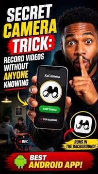 Secret Camera Trick: Record Videos Without Anyone Knowing (Best Android App!)