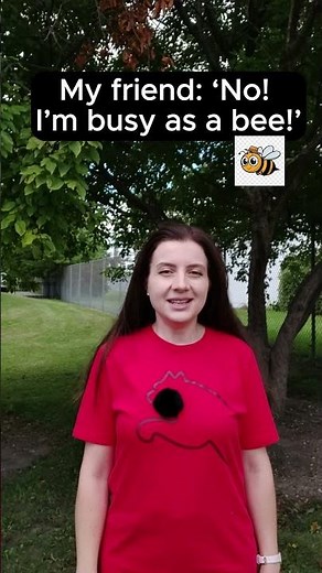 Busy as a Bee 🐝 | Learn English Expressions for Beginners | shorts