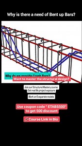 Why is there a need of Bent up Bars? Join our Structural Mastery course 🔗Course Link in Bio #civileducator #civiltutor #reels #structuralanalysis #structuralplanning #rccdesign #siteengineer #civilengineeringstudents #construction #technicalknowledge | Civil Educator - Muyeen Mubarak