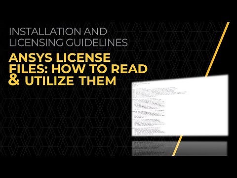 How to Read and Utilize Ansys License Files — Lesson 1