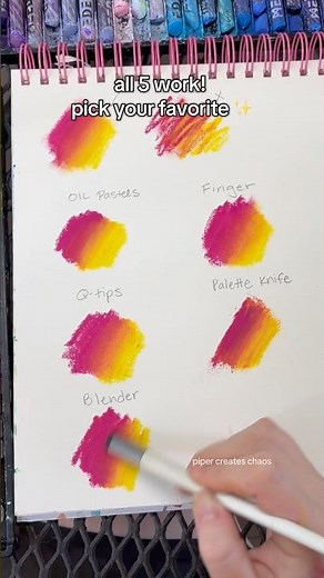 How to SMOOTHLY blend oil pastels #oilpastel #blending #howto #coloring #arttutorial