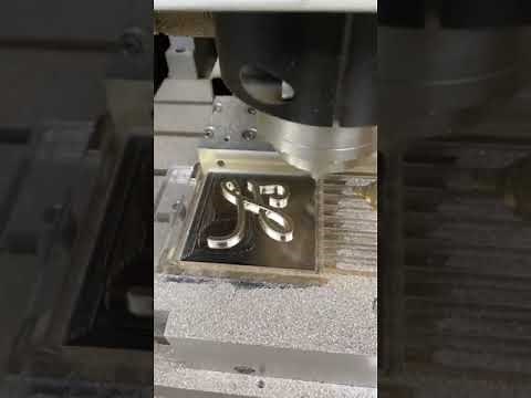 brass hot stamping and embossing dies processing by CNC engraving machine