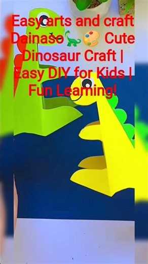 🦖💚 Paper Dinosaur Magic! Kids’ Creative Jurassic Craft #shortsvideo #school #video #funny