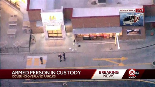 Armed suspect arrested at Overland Park McDonald's