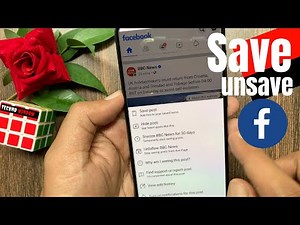 How to Save and Unsave Videos, Photos & Posts on Facebook