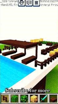 New water pool mini party house #minecraft #gaming #viralvideo