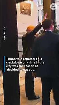 Protesters confront President Trump at DC restaurant #Shorts