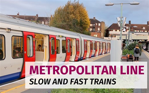 【伦敦地铁】大都会线 - 快慢线车,美丽傍晚 Beautiful Evening on the Metropolitan Line