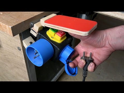 Easy-to-Plug & Easy-to-Push Safety Switch for woodworking machines