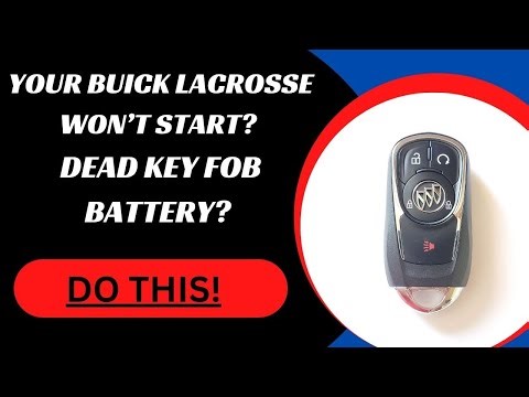 How to Start a Buick LaCrosse with a Dead Key Fob Battery (2017-2020) #BuickLaCrossekeyfob #Buick