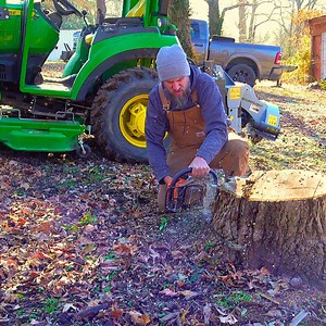 33K views · 257 reactions | Stump Grinding with a Compact Tractor | Rockhill Farm - Tractors, Firewood, and Excavating | Facebook