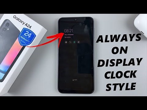 How To Change Always On Display Clock Style On Samsung Galaxy A24