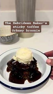 Sticky toffee Orkney broonie - a totally irresistible dessert from the Hebridean Baker