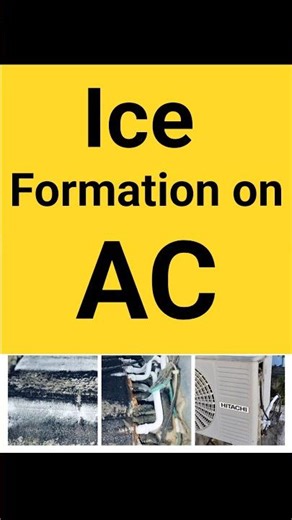 Ice Formation on AC | Causes & Quick Fix ❄️#shorts#IceFormation ac