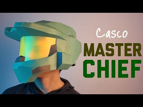 How to make Master Chief's Helmet - HALO Helmet out of Cardboard