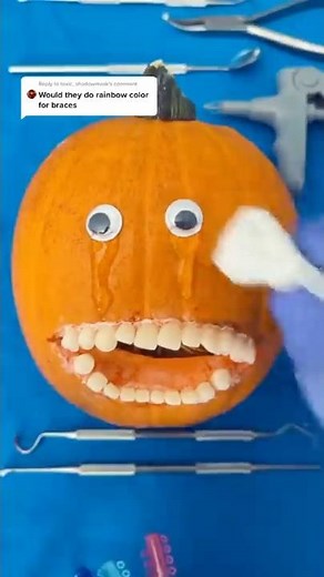 Gay Pumpkin Cries Over Rainbow Braces 😱🌈🦷