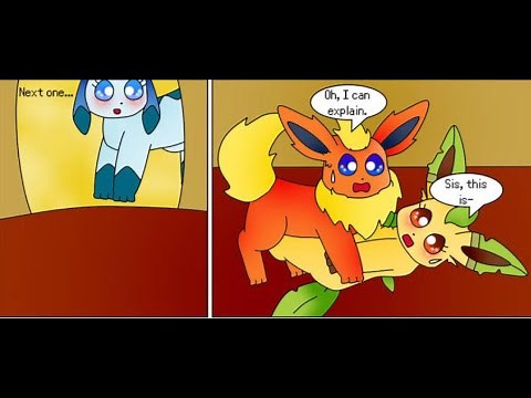 Flareon gets caught having SEX with Leafeon (PKM-150 Eeveelution Squad Comic funny moments)