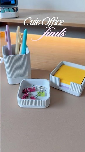 Cute office finds on a budget🌸🤍 #amazonfinds #desksetup #asmr #cuteofficeaccessories