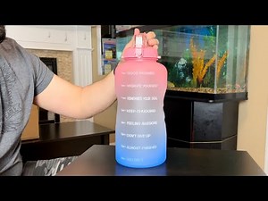 1 Gallon (128oz) Motivational Water Bottle From Amazon Review