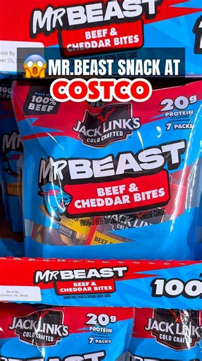 Costco just dropped the MrBeast x Jack Link’s Beef & Cheddar Bites for $14.99, and this collab is protein-packed snacking at its best. Perfect for road trips, gym fuel, or just keeping in the pantry—it’s a Costco exclusive you’ll want to grab. Share with a friend who loves MrBeast! #costcofinds #costcowonders #costcoinfluencer #costco #mrbeast #jacklinks #proteinbites #costcosnacks #costcodeals #mrbeastcollab | Costco Wonders
