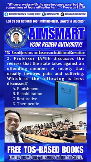14K views · 307 reactions | FREE TOS - Reviewer Books  Enrollment for BEST, 600 TIPS, Final Coaching and Huling Putok is until October 31 only. #Criminology #boardexams #review #Aimsmart #ProvenAndTested | Aimsmart Review & Training Center | Facebook