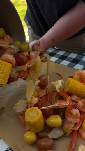 Now that we are officially moved in - we had to host our own #crawfish boil & added a slip-n-slide🦞
