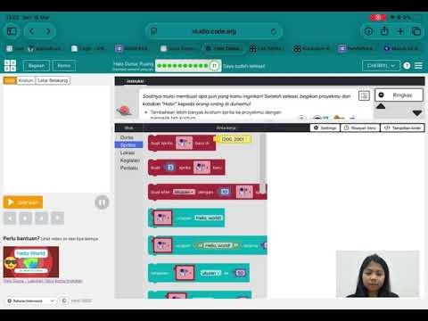 TUTORIAL CODE.ORG LEVEL 11 - Cherryl Madina Ananda Rizkia (D1401251004)