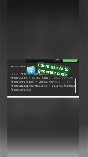 I really code with Lua #c00lkidd #roblox #rblx #robloxedit #robloxfunny #lua #scripting #code