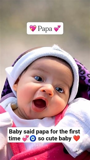 cute baby said papa first time 💓#cute​ #adorable​ #trending​ #ytshorts​ #shortsfeed​ #twinmoments