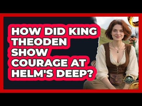 How Did King Theoden Show Courage At Helm's Deep?
