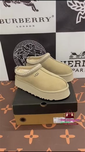 Shop luxury now on Instagram: "🤍✨ UGG Tazz Platform Slippers – Mustard Seed / Beige ✨🤍 Cozy meets cool with the UGG Tazz Platform Slippers, a modern update to the classic Tasman style. Designed for comfort with a fashion-forward edge, these slippers are perfect for relaxed days and elevated loungewear looks. 🥿 Design Highlights Stylish platform sole for added height and comfort Soft suede upper in Mustard Seed / beige tone Signature UGGbraid trim around the collar Easy slip-on design with sec