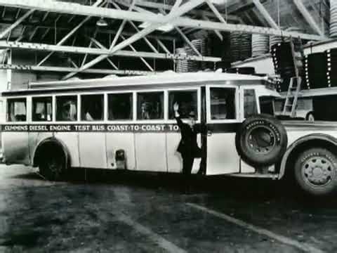 Cummins History: Coast to Coast in a Diesel Powered Bus with Clessie Cummins