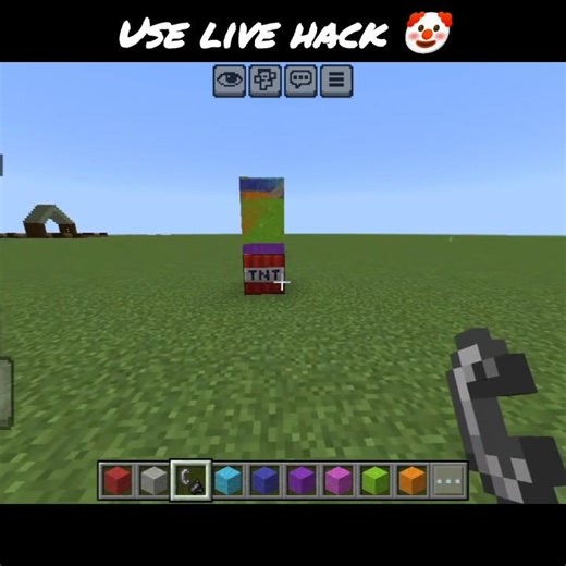 use live hack in Minecraft 🤡 #minecraft