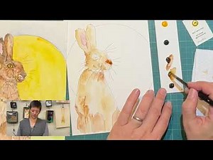 Guided Watercolor - Painting Moon Hare