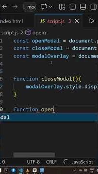 ajouter le modal popup sur votre bouton en HTML5 👇👇🙏#coding #programmation #débutant #javascript