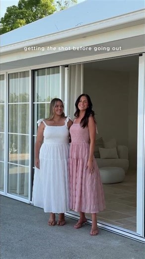 Feminine & Timeless ✨ Zoella Midi Dress – Blush & White