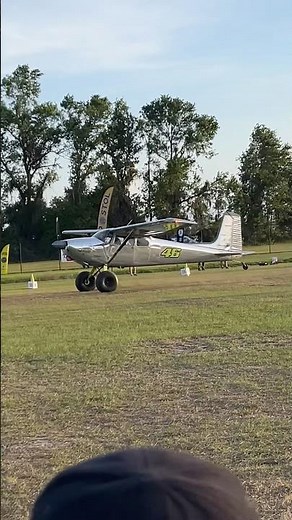 Scratch, or nah? STOL Landing Right on the Line!#stol #aeroplane