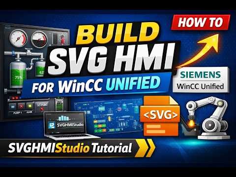 Build SVG HMI for WinCC Unified 🚀 | SVGHMIStudio Tutorial & Guide