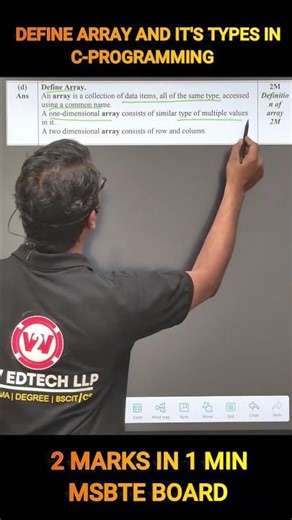 Define array and it's types | Akshay sir | PIC Diploma sem-2