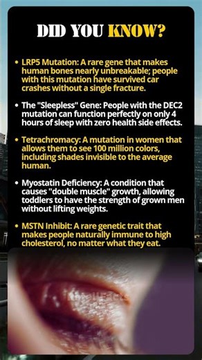 🤯 The Mutation That Makes Bones UNBREAKABLE! (5 Real Superpowers)