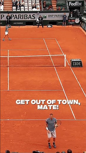 When Groth had enough of Rafa Nadal 😅 #rolandgarros #tennis #Nadal