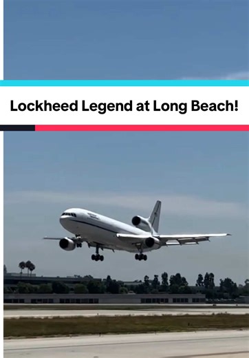 Last Flying L-1011 Tri Star Lands at Long Beach