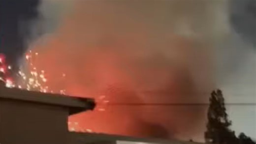 Dramatic fireworks explosion leaves woman critical and row of homes set ablaze