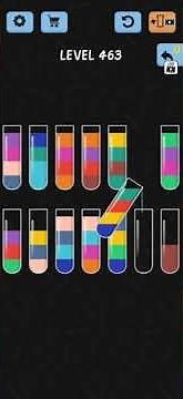 Water Color Sort Level 463 Solution WalkThrough Gameplay
