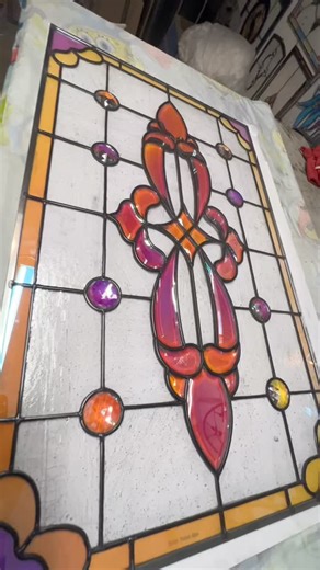 Zdzislaw Smolen on Instagram: "Upgrade your door with leaded stained glass #dichroicart #leadedglass #luxuryglass #smolenstainedglass #stainedglassartist"