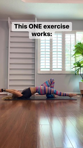 325K views · 4.2K reactions | Grab a HEAVY resistance band & a small Pilates ball & try this amazing core, shoulder & backside body exercise!Remember to breath with an audible exhale! It makes all the difference! More in the comments! #pilates #coreworkout #homeworkout | Beach Yoga Girl - Kerri Verna | Facebook