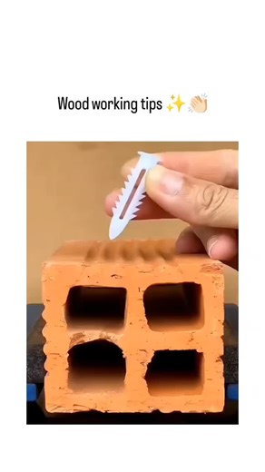 New memes on Instagram: "The post features a video compilation of DIY hacks, starting with using a candle to insert wall anchors into brick for secure fastening, followed by woodworking techniques like bending nails, applying wood glue for joints, and drilling precise holes. Titled "Wood working tips," the content blends masonry and carpentry advice, with watermarks indicating original creation by Indonesian user Barjo Nur whose bio emphasizes cooking, suggesting a versatile tips-sharing account