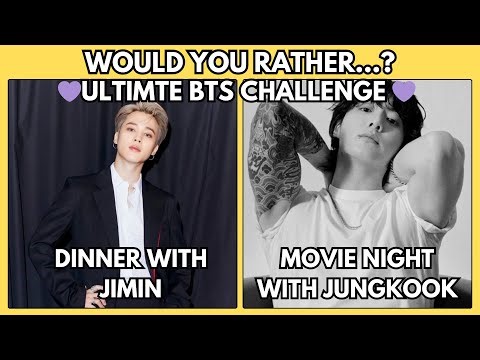 Ultimate BTS "Would you rather"! 💜🫰 Can You Make These IMPOSSIBLE Choices? | ARMY's Dream Decisions!