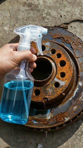 Satisfying Rust Removal from Brake Disc Rotor Extreme Metal Restoration 4K